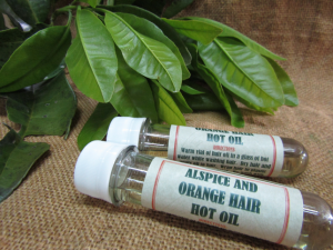 Allspice And Orange Hair Oil.